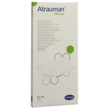 Atrauman Silicone 10x20cm stérile 5 pièces
