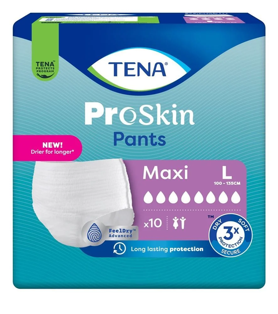 Tena Pants Maxi L 100-135cm 10 pièces