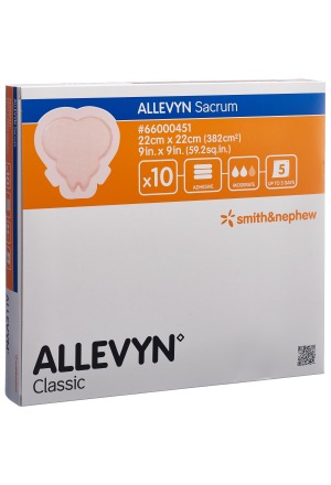 ALLEVYN ADH SACRUM Pansement 22x22cm 10 pces