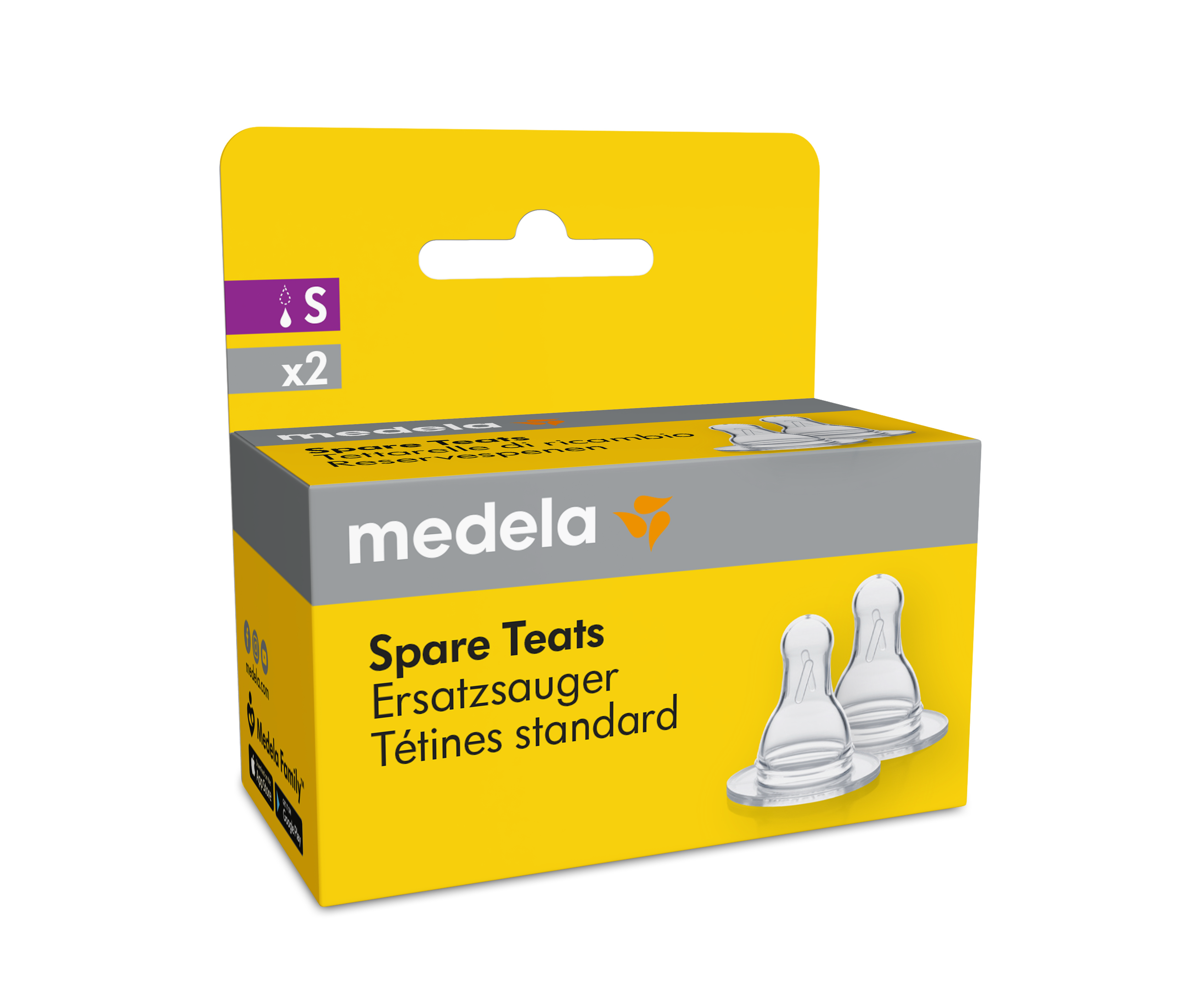 Medela Tétines de rechange à faible débit 2 pièces Medela Tétines de rechange à faible débit 2 pièces