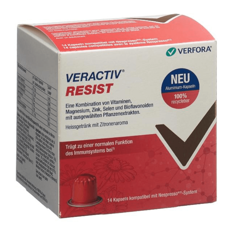 Veractiv Resist capsules nespresso Alu 14 pièces Veractiv Resist capsules nespresso Alu 14 pièces