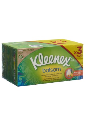 Kleenex Balsam Mouchoirs Boîte Trio 3 x 56 Pcs