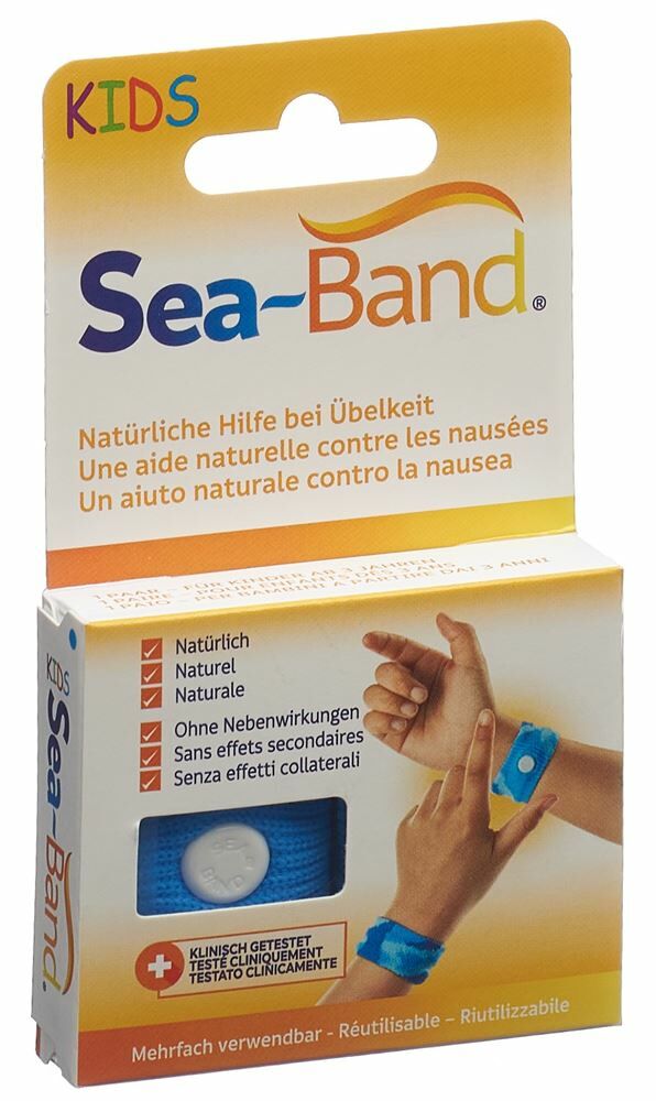 Bande d'acupression Sea-Band enfants bleu 1 paire Bande d'acupression Sea-Band enfants bleu 1 paire