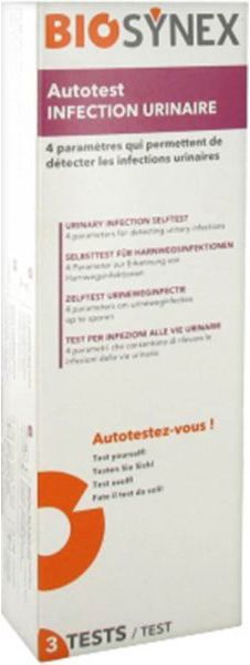 Autotest BIOSYNEX pour les infections urinaires 3 pièces Autotest BIOSYNEX pour les infections urinaires 3 pièces