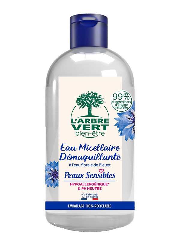 L'ARBRE VERT Eau micellaire peaux sensibles FR 500ml