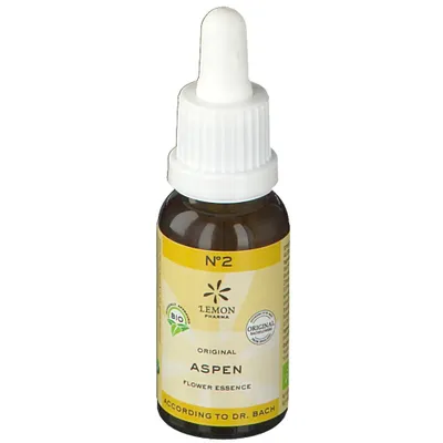 LEMON PHARMA Dr. Bach 2 Aspen peuplier tremblant 20ml LEMON PHARMA Dr. Bach 2 Aspen peuplier tremblant 20ml