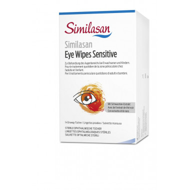 Similasan Eye Wipes Sensitive Btl 14 pièces