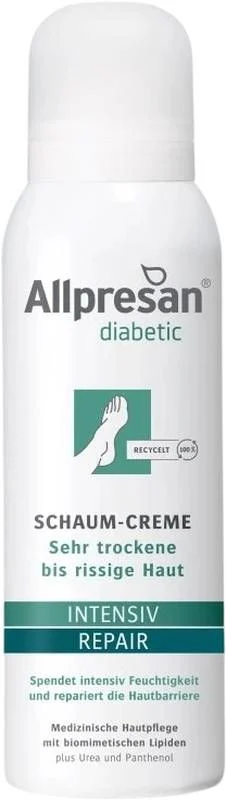 ALLPRESAN Mousse diabétique Crème Réparation Intensive 125ml