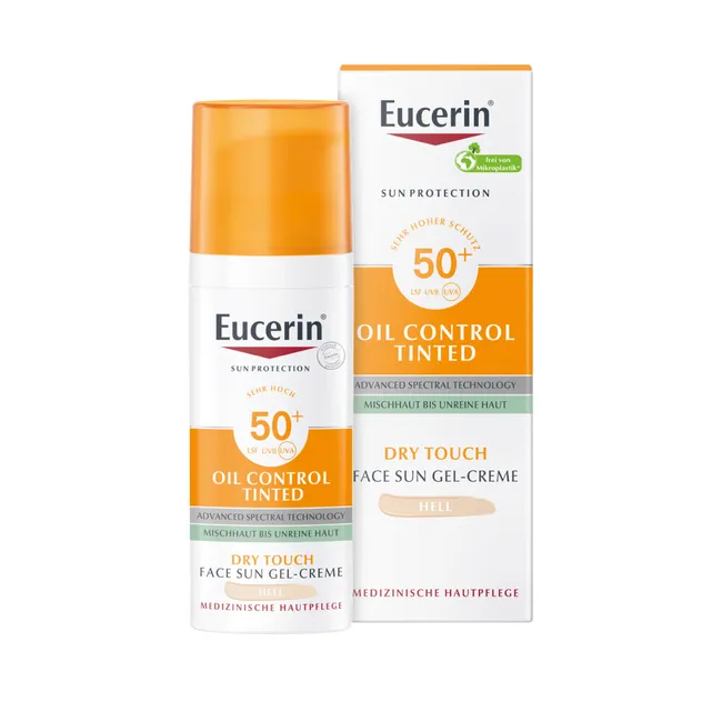 EUCERIN SUN Face Oil Cont Gel-Cr clair SPF50+ 50ml EUCERIN SUN Face Oil Cont Gel-Cr clair SPF50+ 50ml