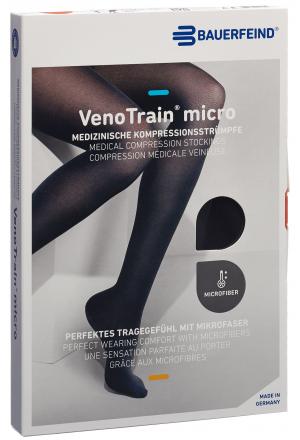 Bauerfeind VT MICRO AG KKL2 S p/l pointe de pied fermée noir micro-nervure 1 paire