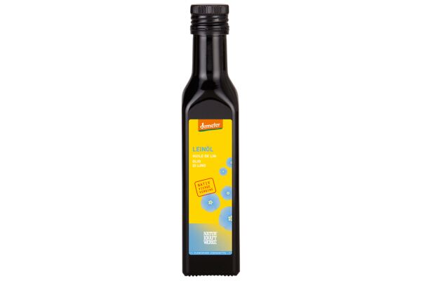 Huile de lin vierge Demeter NaturKraftWerke 250ml Huile de lin vierge Demeter NaturKraftWerke 250ml