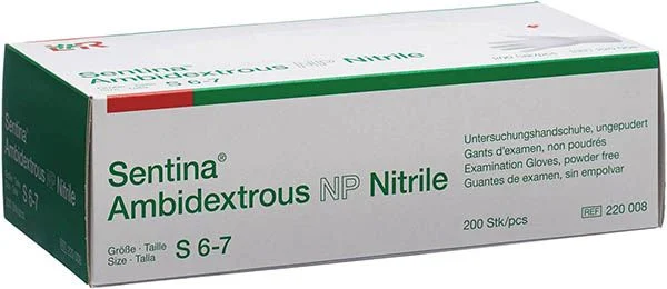 Sentina Ambidextrous S 6-7 Nitrile non poudré 200 pièces