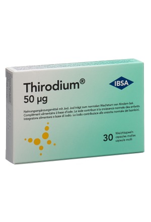 Thirodium capsules molles 50 mcg iode 30 pièces