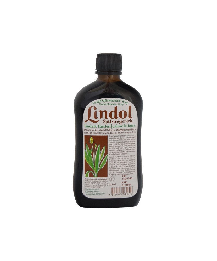 Lindol plantain lancéolé 210ml Lindol plantain lancéolé 210ml