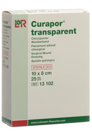 Pansement Curapor 8x10cm transparent 25 Btl Pansement Curapor 8x10cm transparent 25 Btl
