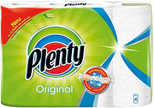 Chiffons de ménage Plenty Original 45 feuilles 4 pièces