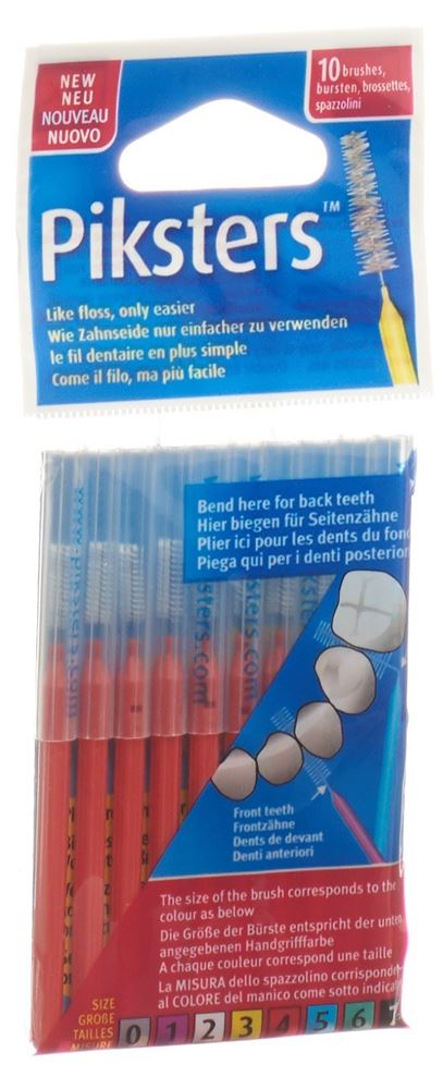 PIKSTERS Brosses interdentaires 4 10 pièces