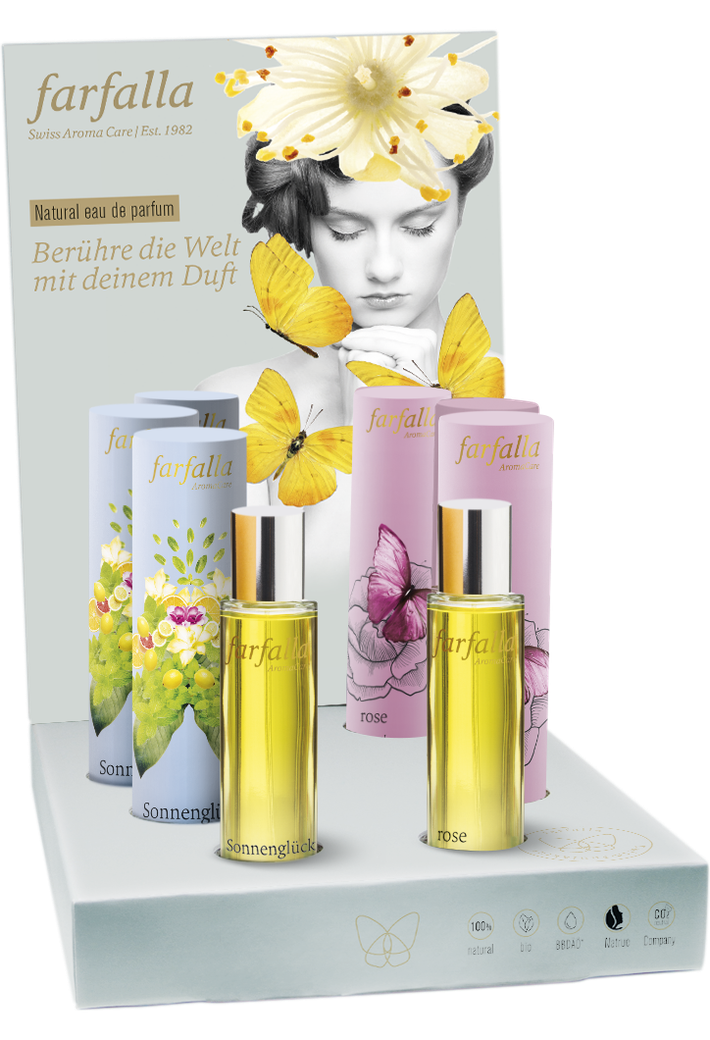 FARFALLA Présentoir Parfums Sunglass & Rose FARFALLA Présentoir Parfums Sunglass & Rose