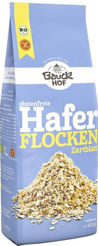 BAUCKHOF Flocons d'avoine feuille tendre glutenfr 425g BAUCKHOF Flocons d'avoine feuille tendre glutenfr 425g