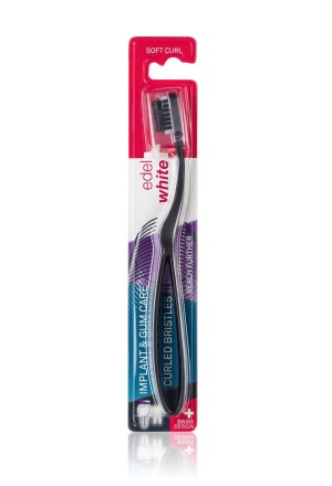 Brosse à dents EDEL+WHITE CleanCurl Curved Brosse à dents EDEL+WHITE CleanCurl Curved