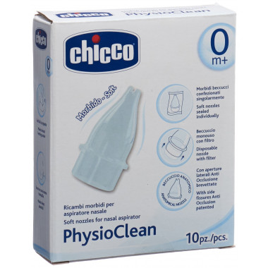 Chicco Physioclean pièces de rechange pour extracteur de mucus nasal 0m+