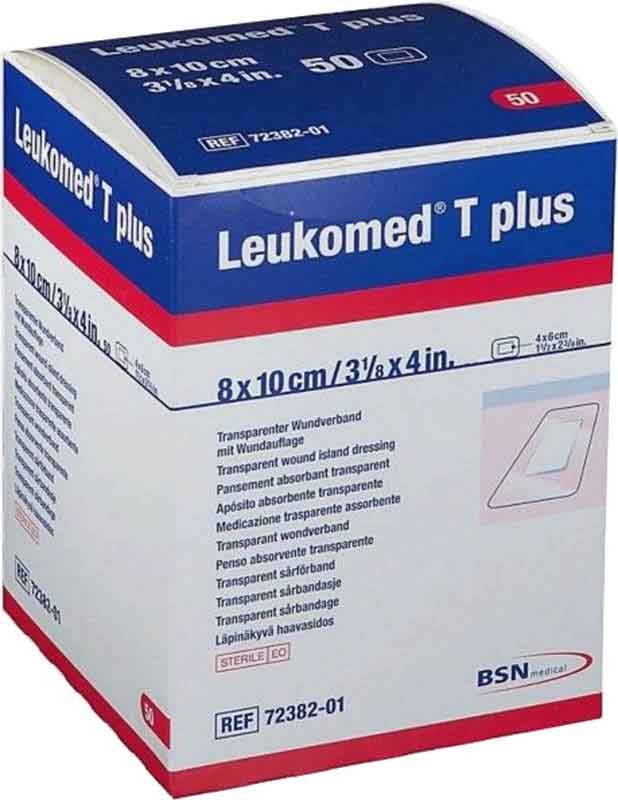 LEUKOMED T plus pansement transparent 8x10cm 50 pièces