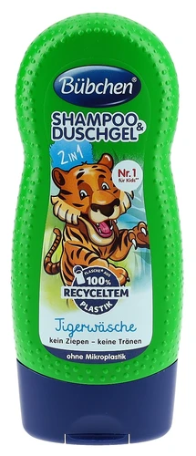 BÜBCHEN Kids 2 en 1 Bouteille de lavage pour tigres 230ml