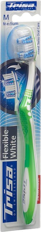 Brosse à dents Trisa Flexible White medium Brosse à dents Trisa Flexible White medium