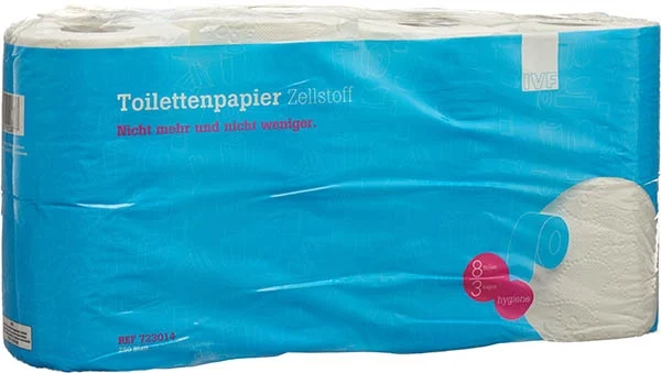 Papier WC FUNNY cellulose 3 plis 150 feuilles rouleau 8