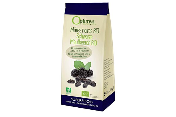 Mûres noires Optimys bio 180g