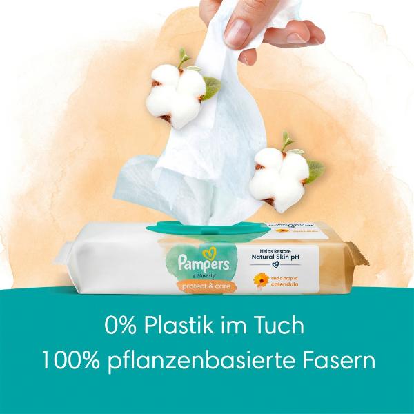 Pampers Lingettes humides Harmonie Calendula 44 pièces