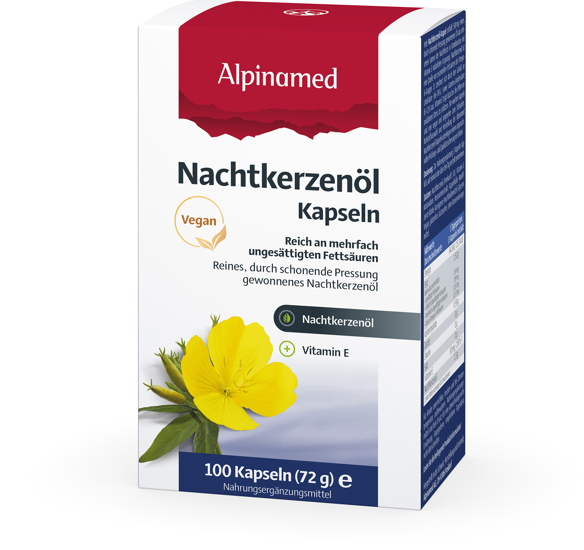 ALPINAMED Huile d'onagre en gélules 100 pièces ALPINAMED Huile d'onagre en gélules 100 pièces