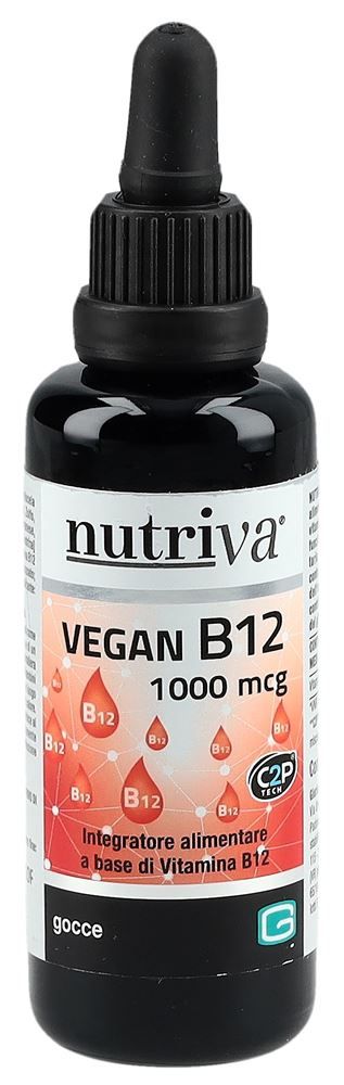 NUTRIVA Vegan B12 gouttes 1000 mcg 30ml