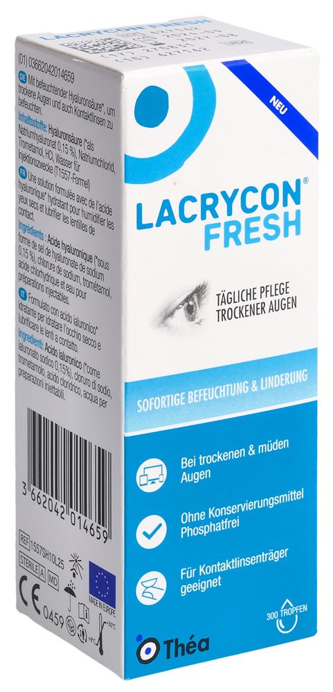 Lacrycon Fresh Gtt Opht Gouttes oculaires 10ml Lacrycon Fresh Gtt Opht Gouttes oculaires 10ml