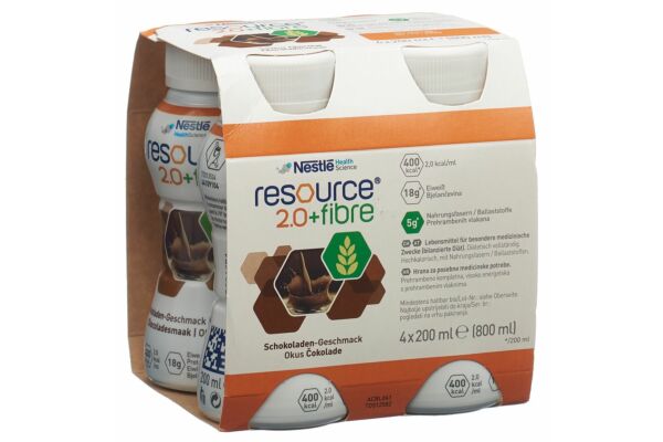 Resource 2.0 Fibre Chocolat 4 x 200ml