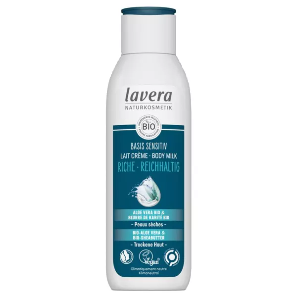 Lavera Basis Sensitiv Lait corporel riche Aloe-Vera & Karité Fl 250ml
