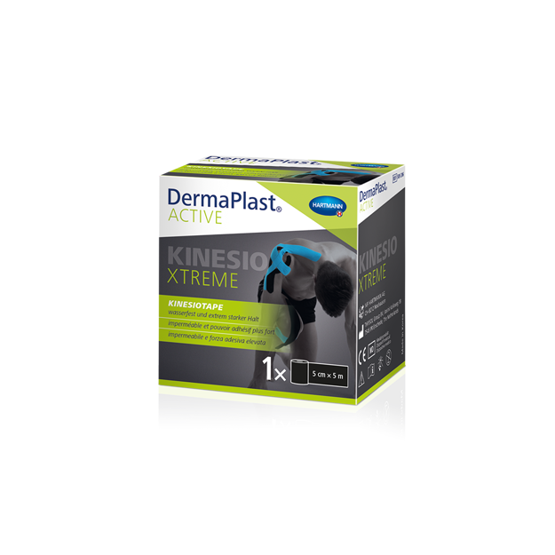 DermaPlast® Active Kinesiotape Xtreme 5cmx5m noir DermaPlast® Active Kinesiotape Xtreme 5cmx5m noir