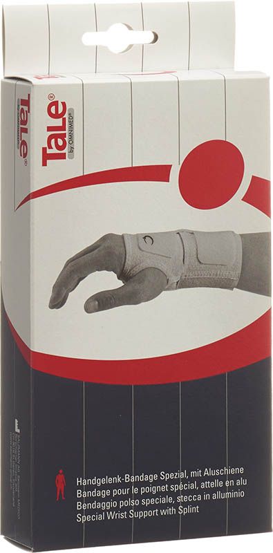 TALE bandage poignet avec attelle 35mm 15cm droit blanc