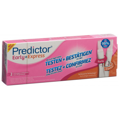 Predictor Early EARLY + EXPRESS Test de grossesse 2 pièces Predictor Early EARLY + EXPRESS Test de grossesse 2 pièces
