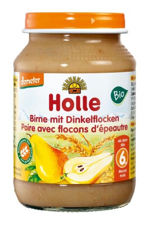 Holle Pomme & Poire avec Avoine 190g Holle Pomme & Poire avec Avoine 190g