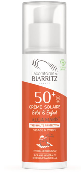 ALGA MARIS Crème solaire bébé et enfant SPF50+ 100ml