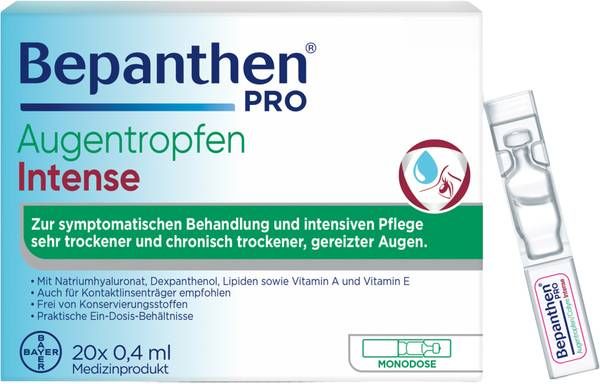 Bepanthen® PRO Collyre Intense Mono 20 x 0.4ml Bepanthen® PRO Collyre Intense Mono 20 x 0.4ml