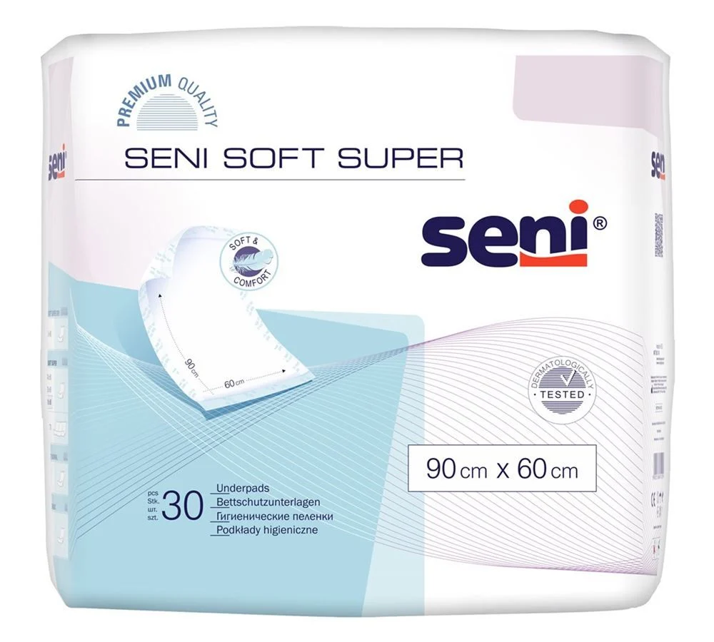 Seni Soft Super protection de lit 90x60cm 30 pièces