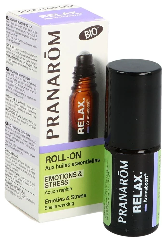 PRANAROM Aromaboost Roll-on Relax Bio 5 ml