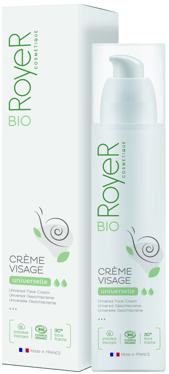 Crème visage Royer anti-rides bave d'escargot bio 50ml