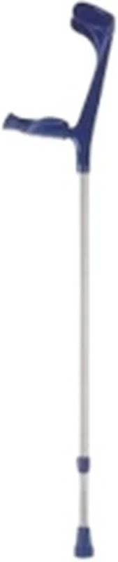 Soutien de marche Silent en aluminium avec poignée souple bleu 1 paire