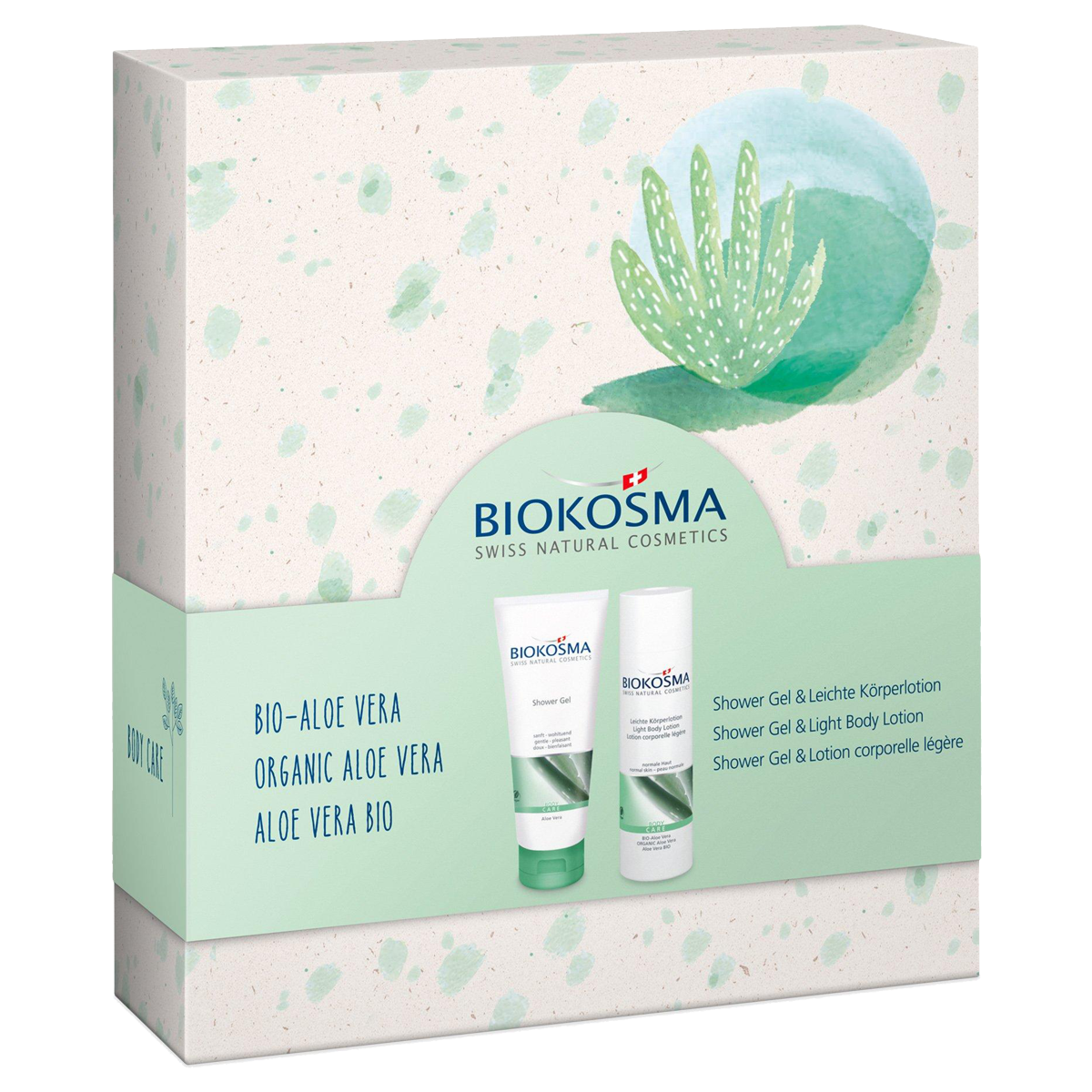 BIOKOSMA Coffret cadeau 2022 Aloe Vera 2x200ml