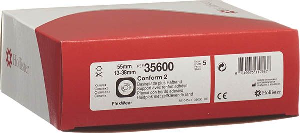 HOLLISTER CONF 2 Plaque de base 38mm 35540 5 pièces