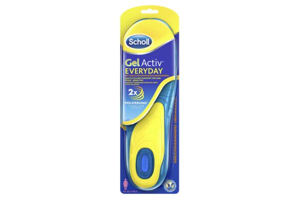 Semelle intérieure Scholl GelActiv 35.5-40.5 Everyday Women 1 paire Semelle intérieure Scholl GelActiv 35.5-40.5 Everyday Women 1 paire