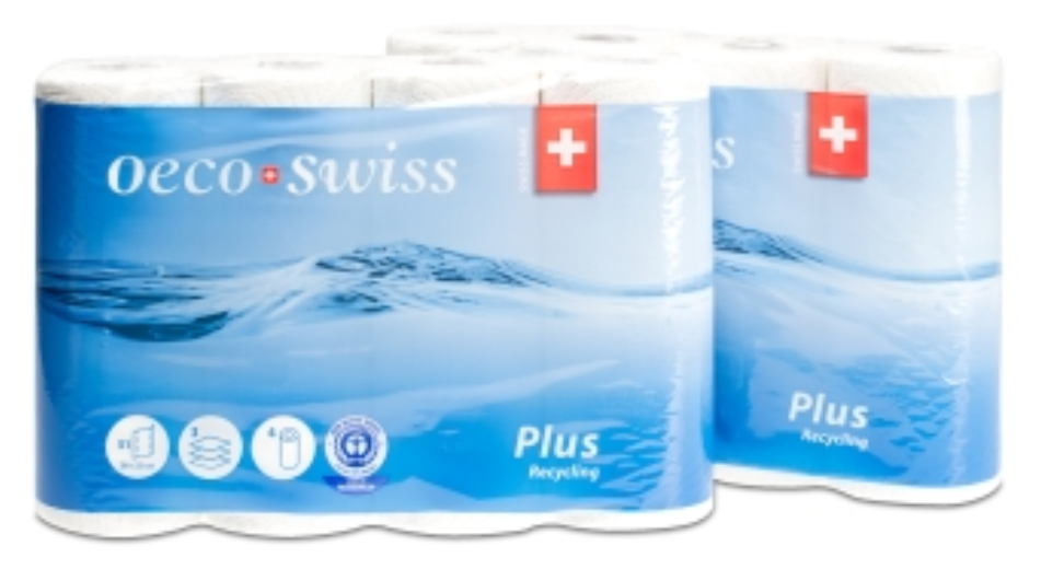 OECO SWISS Papier de ménage rouleau 4 pièces